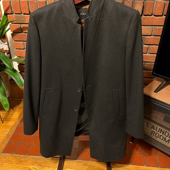 Zara wool dress jacket used once size XL - Picture 2 of 10